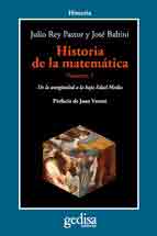 Historia de la matemática vol.1 De la antigüedad a la baja edad media
