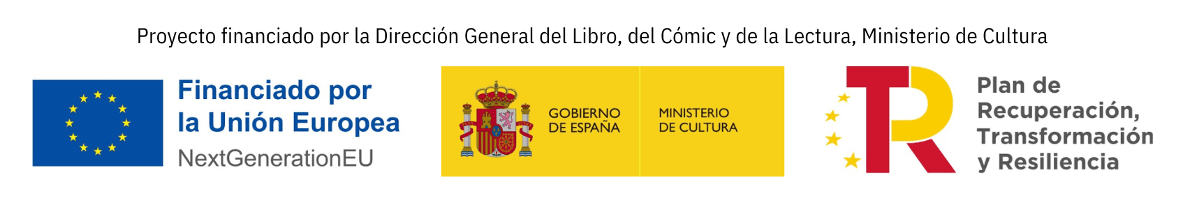 Proyecto financiado por la dirección general del libro. Ministerio de cultura