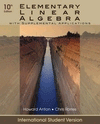 Elementary Linear Algebra with Supplemental Applications, International Student Version