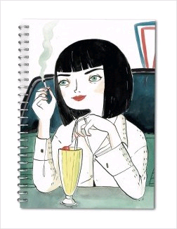 Cuaderno A5 cartón Pulp Fiction María Hesse, , Material escolar