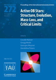 Active OB Stars (IAU S272), , astrofísica