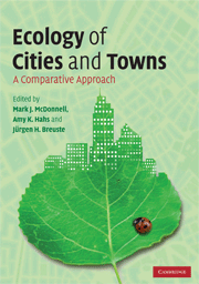 Ecology of Cities and Towns: A Comparative Approach, , ecología