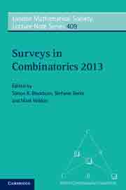 Surveys in Combinatorics 2013, , matemáticas