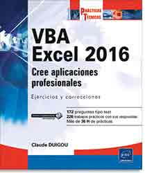 VBA Excel 2016 de Claude DUIGOU, 9782409002717, INFORMÁTICA, informática, ENI, Español
