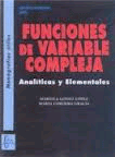 Funciones de variable compleja. Analíticas y Elementales, , matemáticas