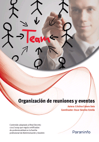 Organización de reuniones y eventos, , marketing | management