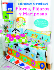 Aplicaciones de Patchwork. Flores pájaros y mariposas, , manualidades